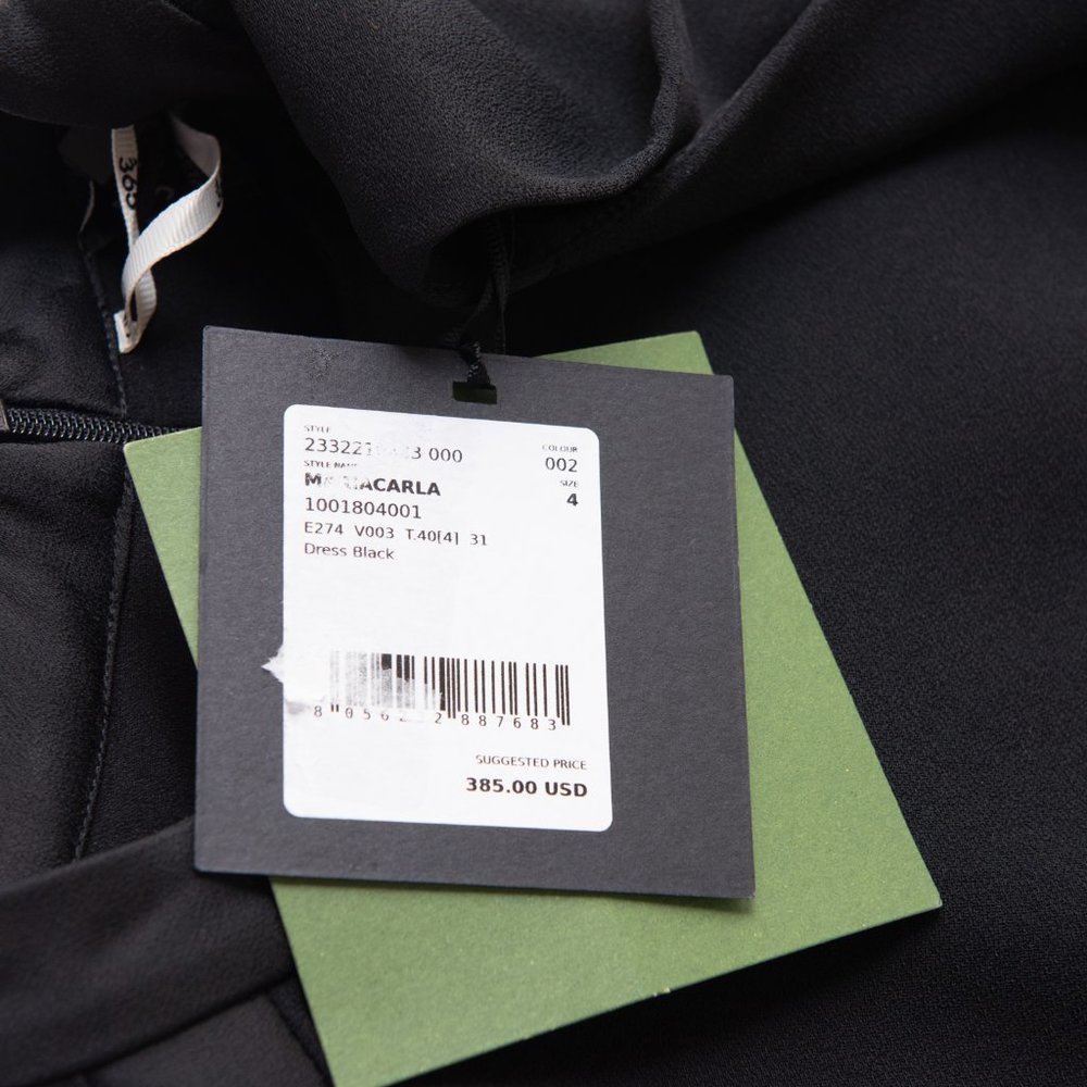 Marella Mariacarla Dress Mini Sleeveless A-Line Pockets Round Neck Size 4 New - Picture 7 of 8